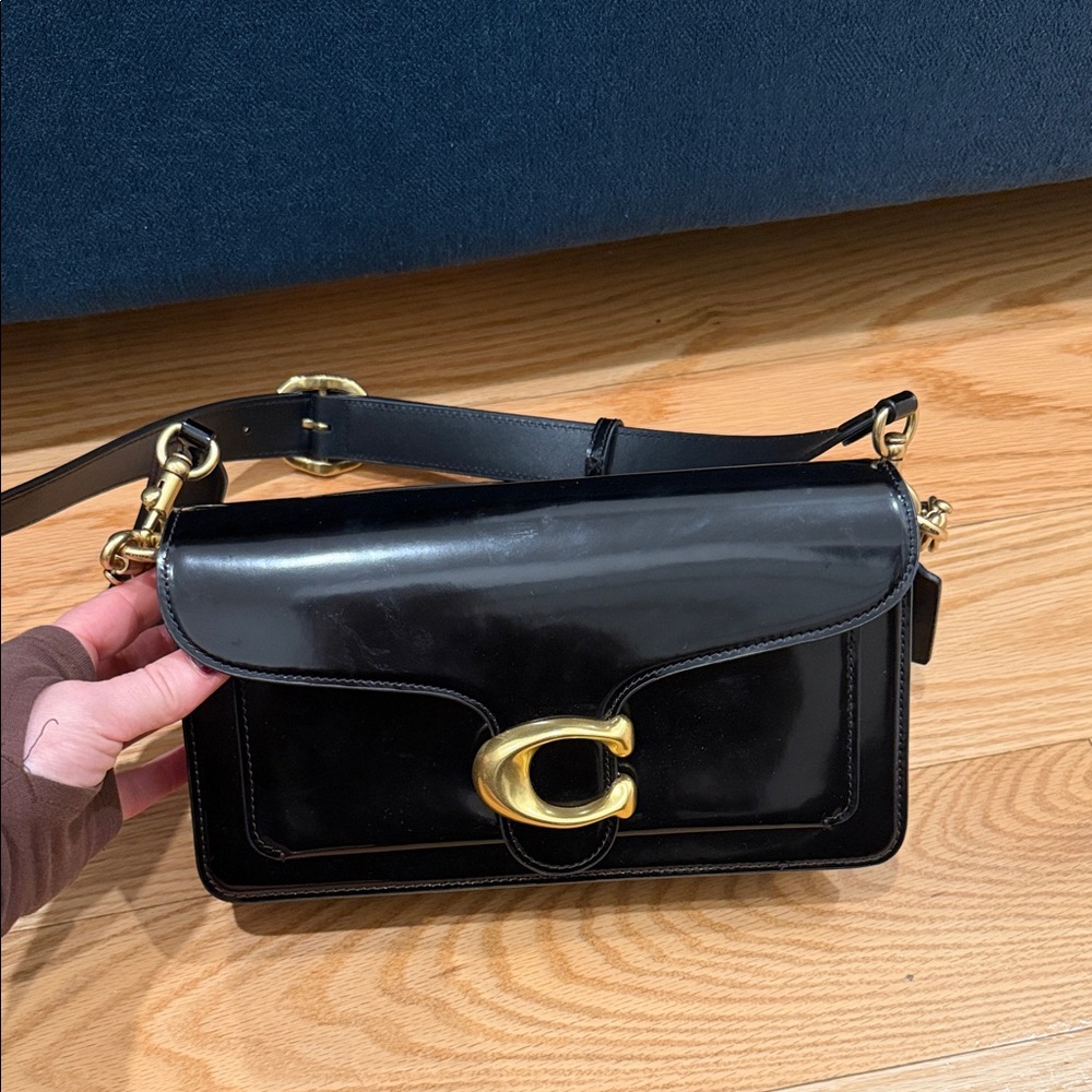 Coach Black Crossbody Bag with Gold Hardware